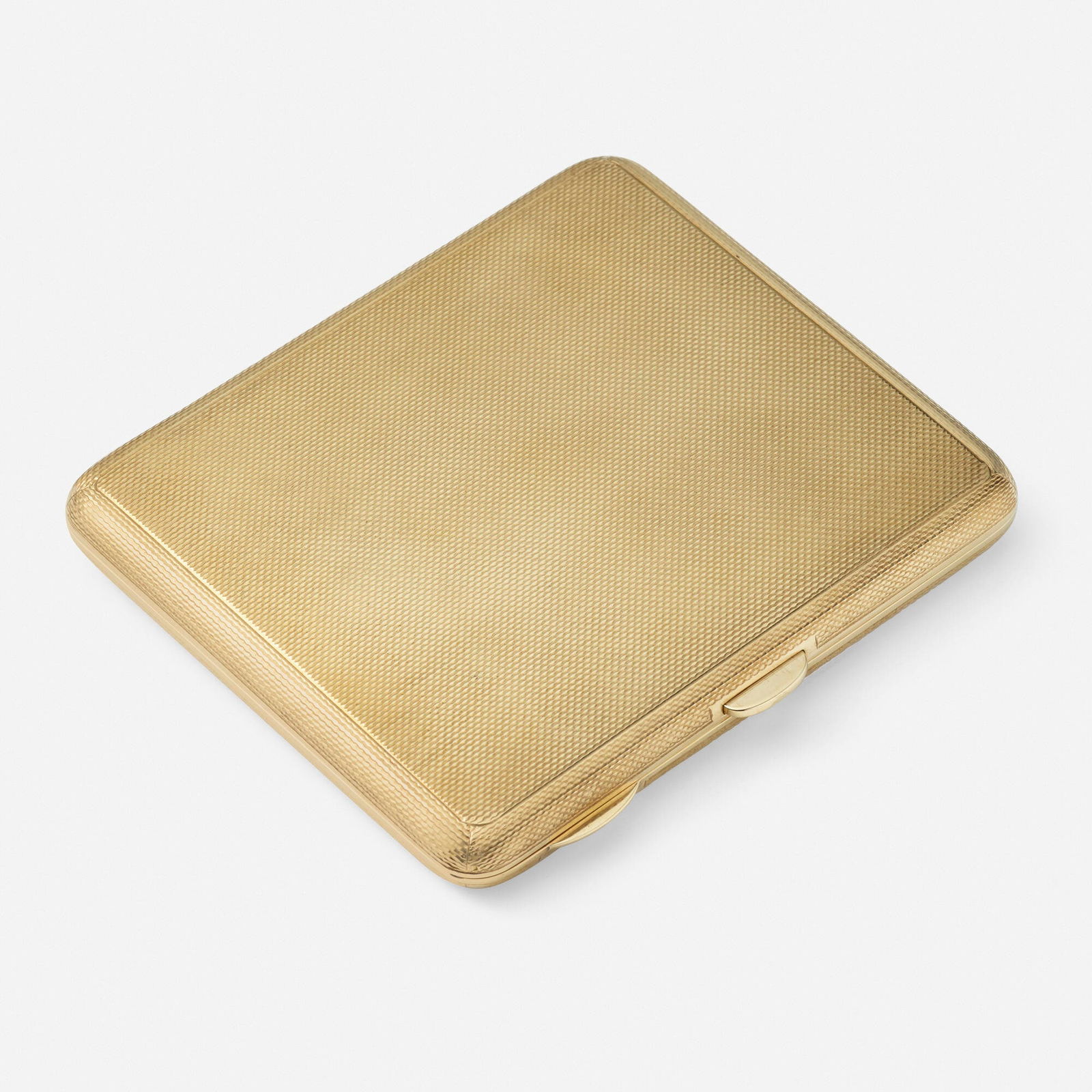 British, Low karat gold cigarette case (1 of 4)