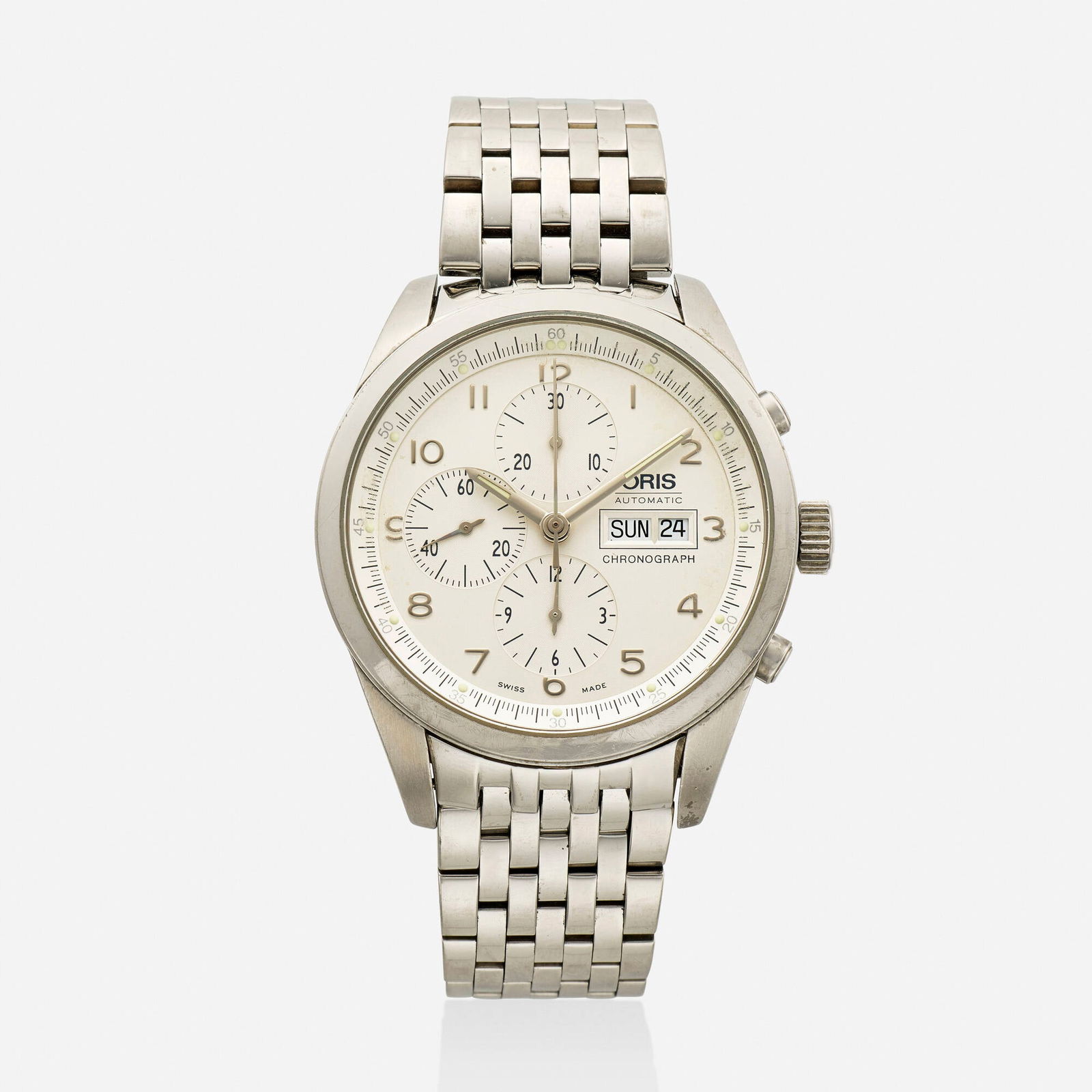 Oris, 'XXL Chronograph' stainless steel wristwatch, Ref. 6757515 (1 of 4)