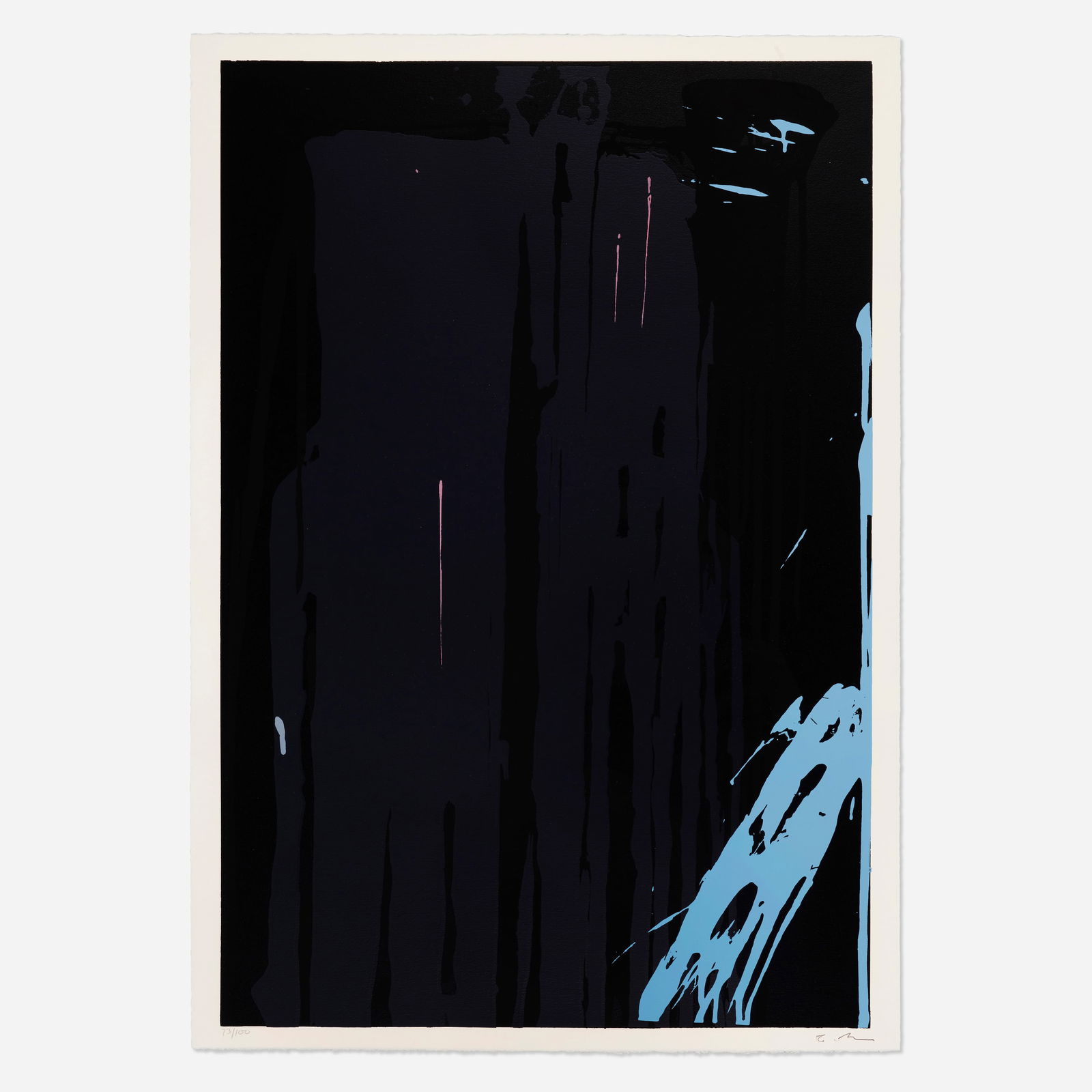 Larry Poons, Series 4: Larry Poons Series 4 1980screenprint in colors on Arches image: 34 h × 22.875 w in (86 × 58 cm) sheet: 35.75 h × 25 w in (91 × 63 cm) Signed and numbered to lower