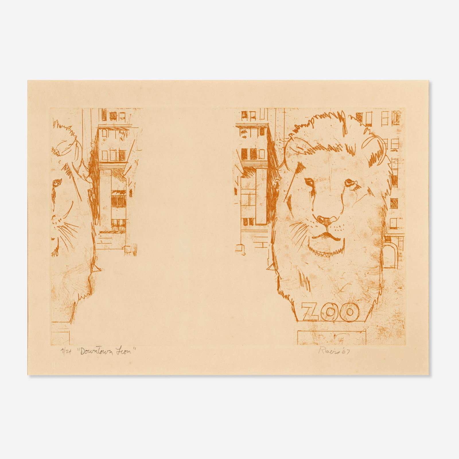 Larry Rivers, Downtown Lion (1 of 3)