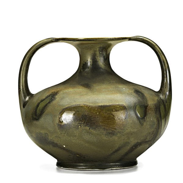 REDWING Amphora-shaped vase: REDWING; Amphora-shaped vase; Stamped; 9" x 10" dia.