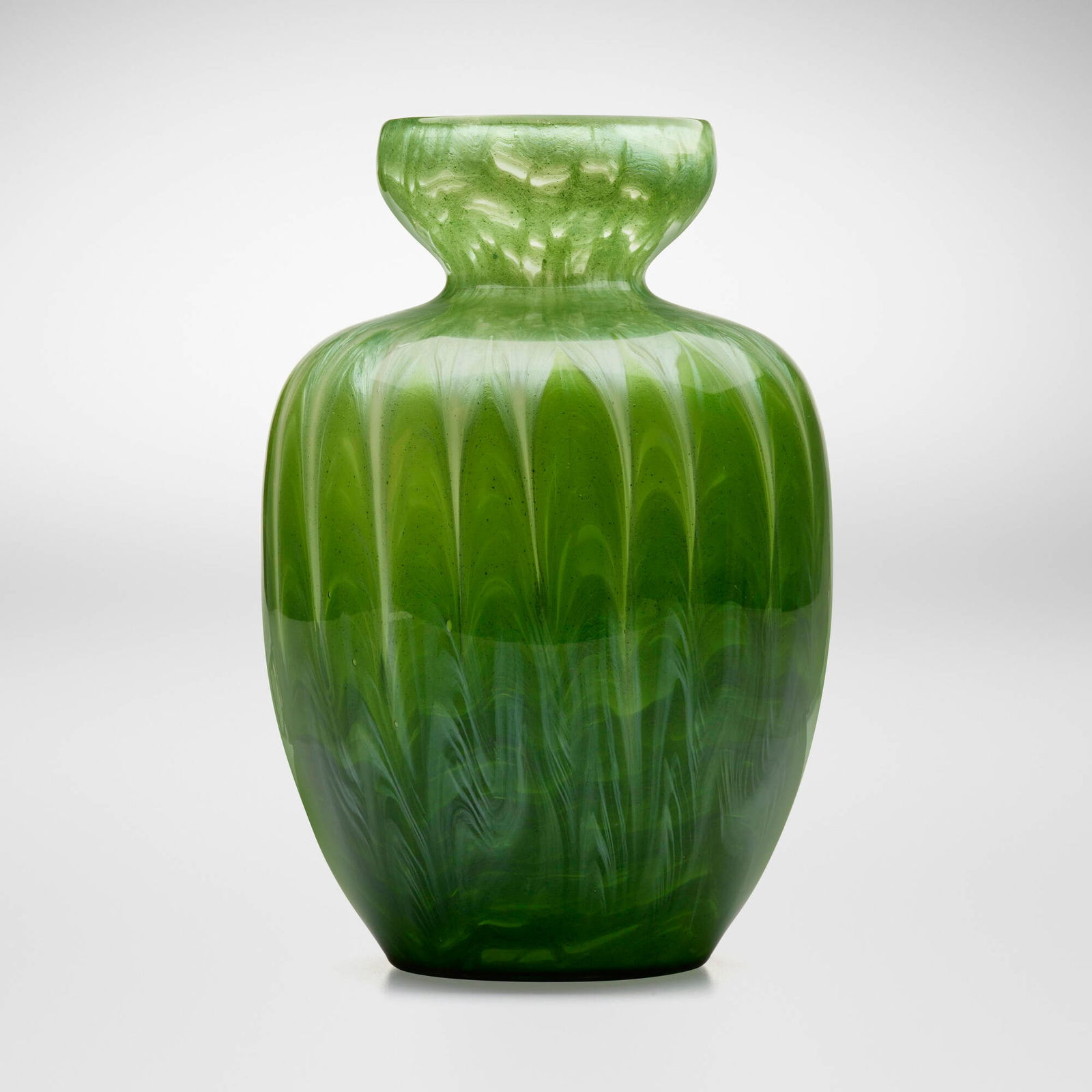 Loetz, Flamarion vase: Loetz Flamarion vase Austria, c. 1907hand-blown glass 7.75 h x 5 dia in (20 x 13 cm) Provenance: Private Collection, Midwest Literature: Loetz Bohem