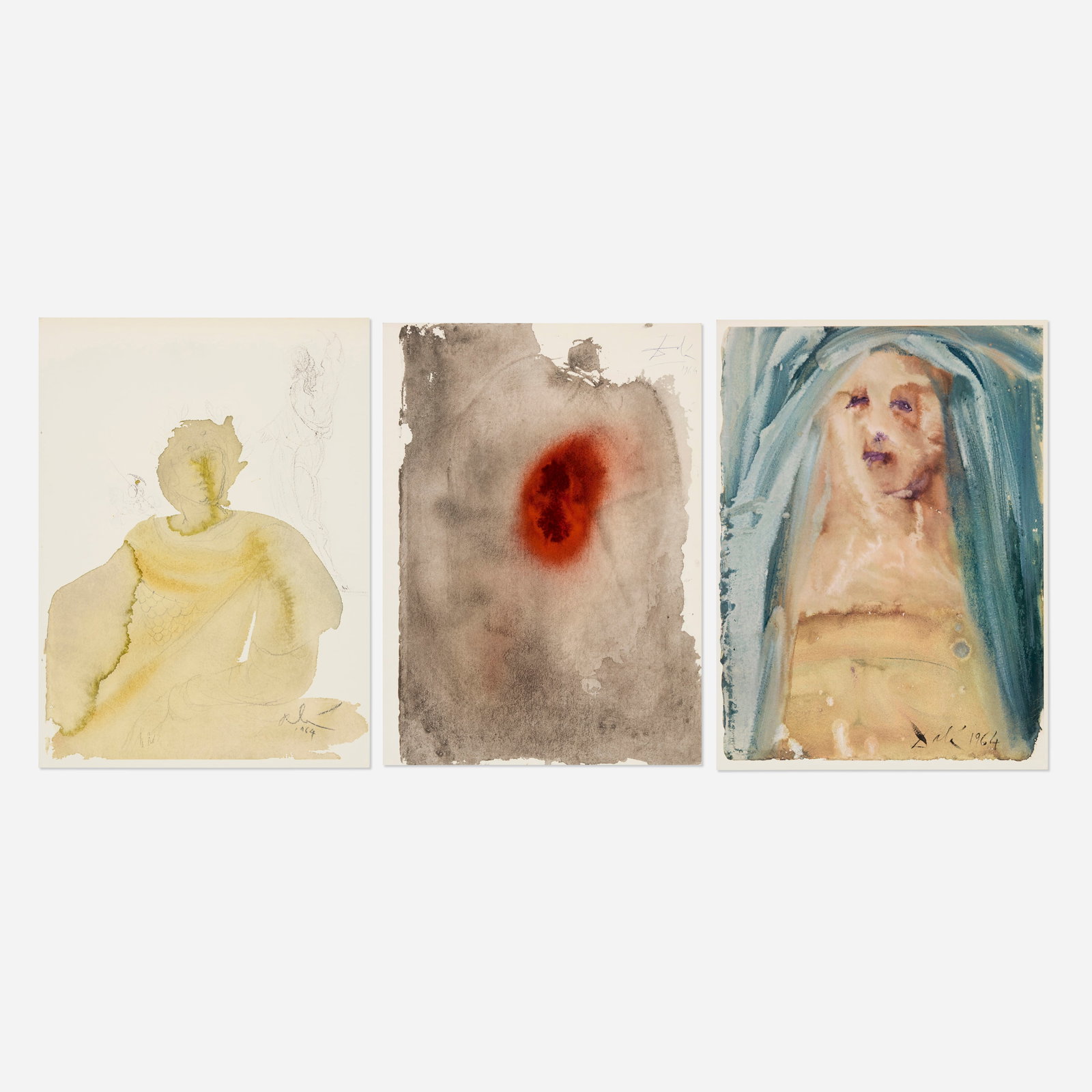 Salvador Dalí, Three works from the Biblia Sacra portfolio (1 of 2)