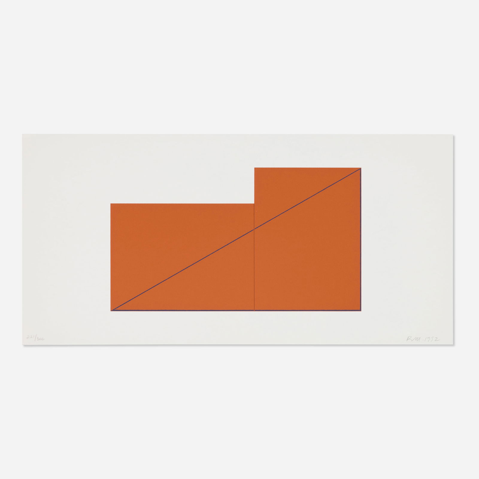 Robert Mangold, Untitled (from A Book of Silk Screen Prints - Multiple Panel Paintings portfolio): Robert Mangold Untitled (from A Book of Silk Screen Prints - Multiple Panel Paintings portfolio) 1992screenprint in colors on Fabriano Cotton image: 8 h × 14 w in (20 × 36 cm) sheet