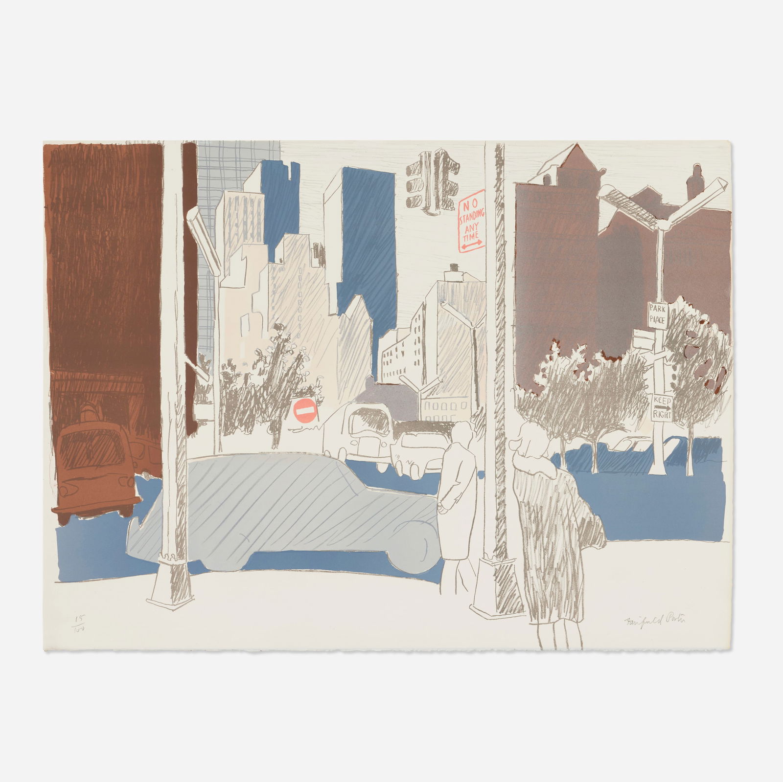 Fairfield Porter, New York Street Scene (1 of 2)