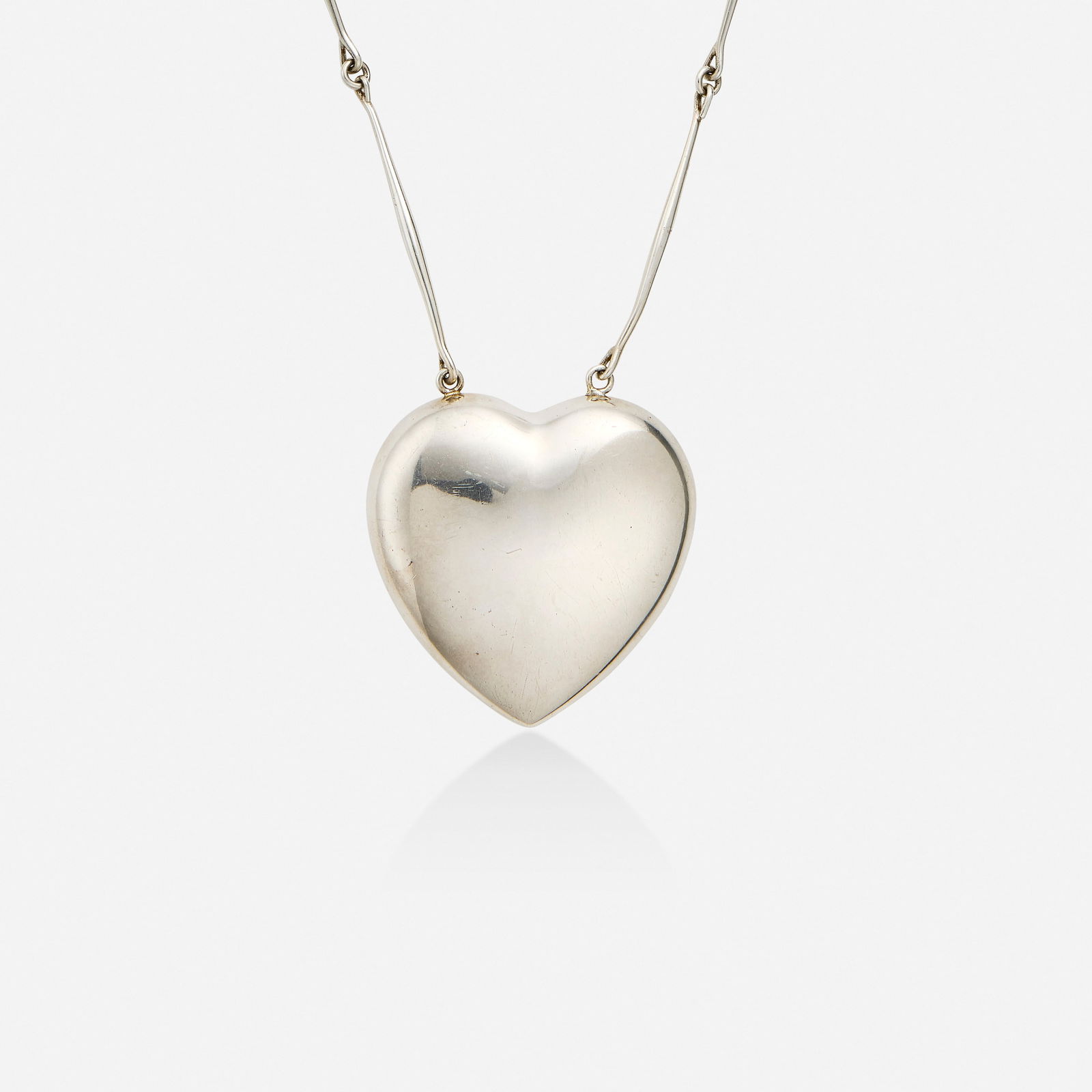 Astrid Fog for Georg Jensen, 'Joy' sterling silver heart necklace (1 of 4)
