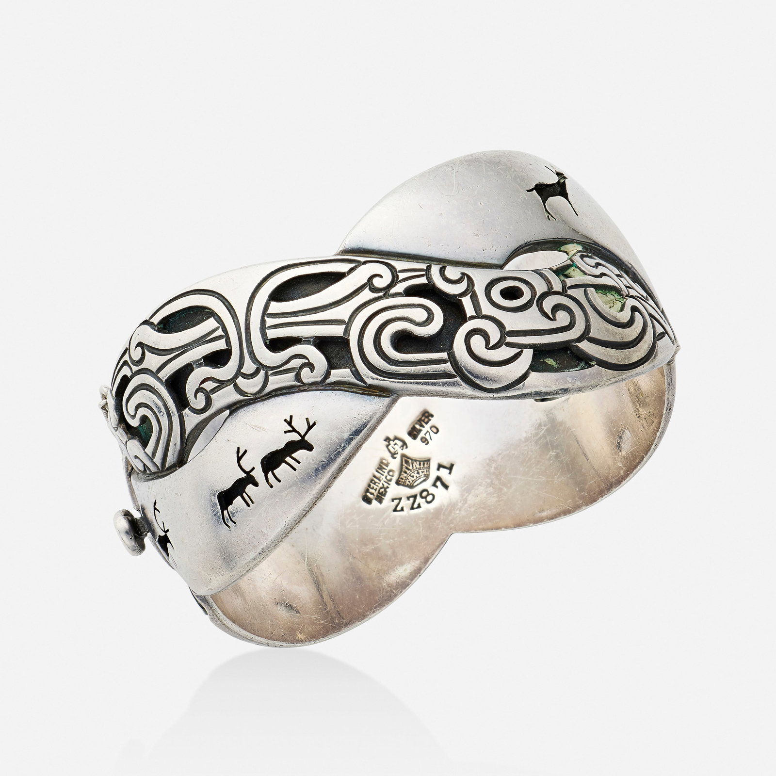 Antonio Pineda, Silver bangle bracelet (1 of 2)