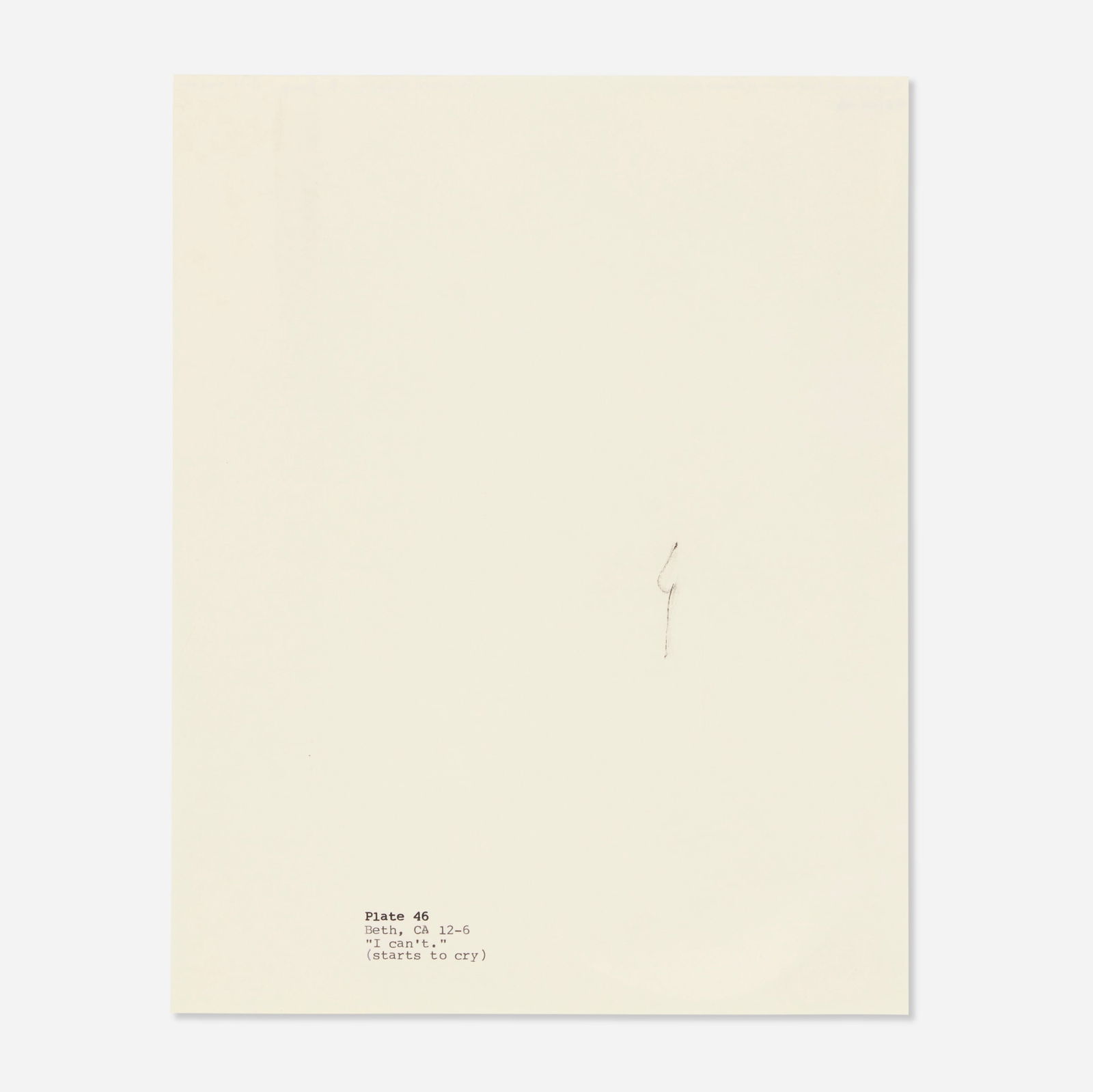 Robert Beck, Untitled (Psychological Evaluation of Human Figure Drawing by Middle School Pupils by E (1 of 3)