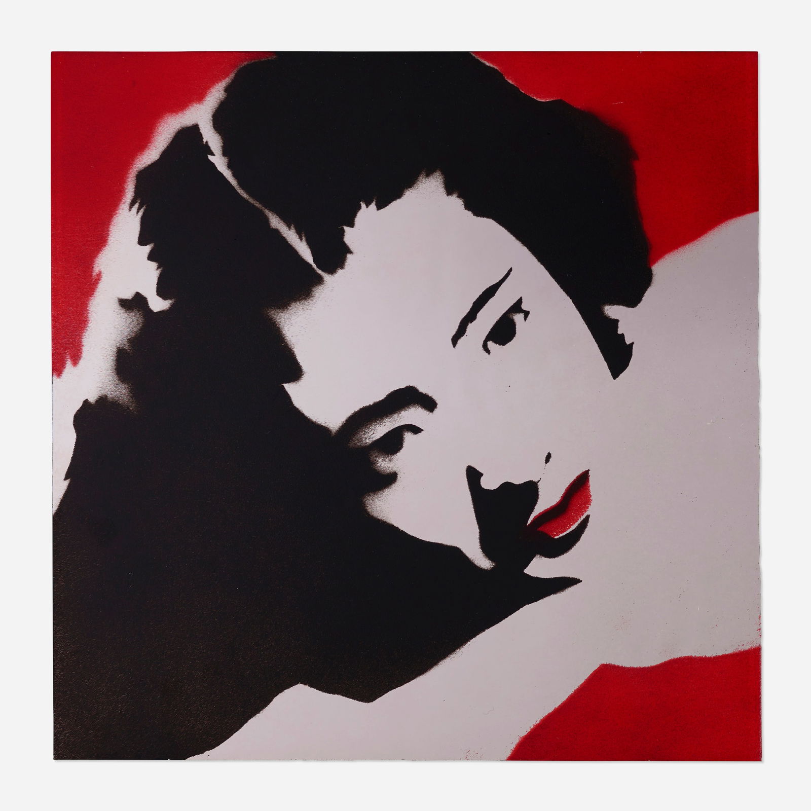 Walter Robinson, Woman: Walter Robinson Woman 1983spray paint on mirror 12 h × 12 w in (30 × 30 cm) Signed, dated and numbered to verso ‘1983 Walter Robinson 3/10’. This work is number 3 fr