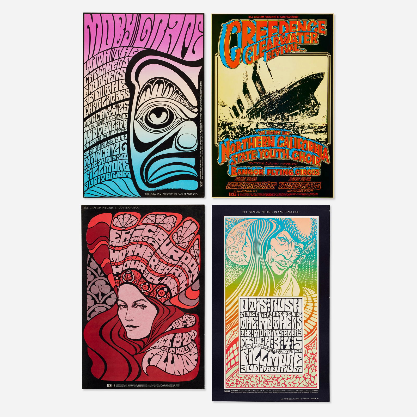 Bill Graham, Concert posters, four (1 of 2)
