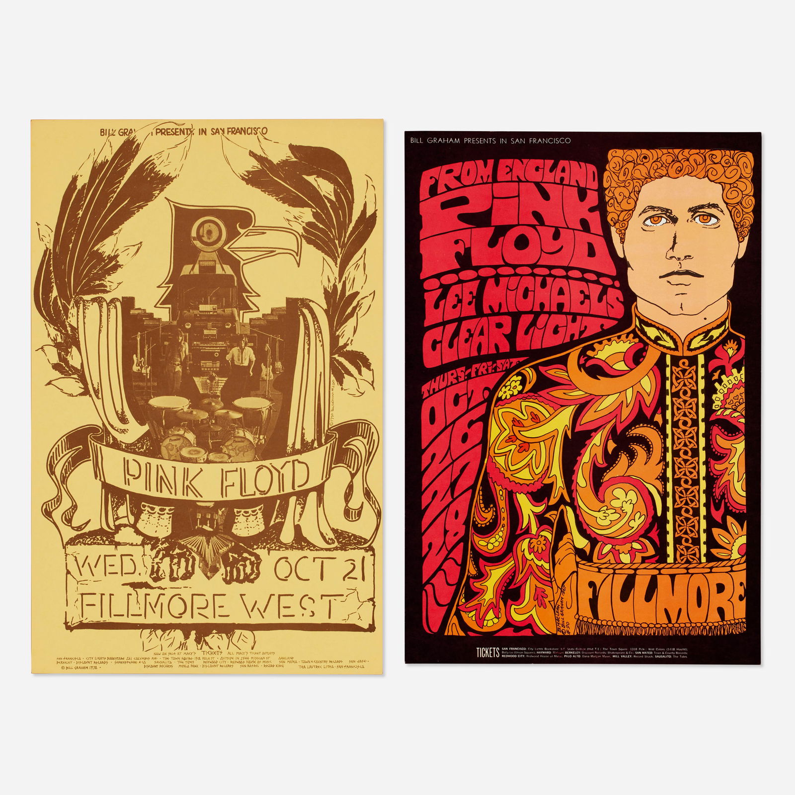 Bill Graham, Pink Floyd concert posters, two (1 of 2)