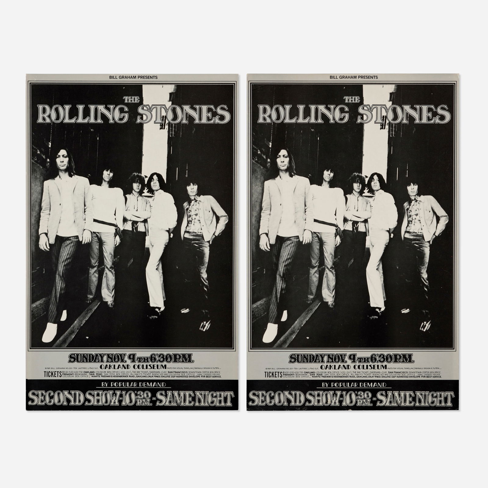 Bill Graham, The Rolling Stones concert posters, two (1 of 2)