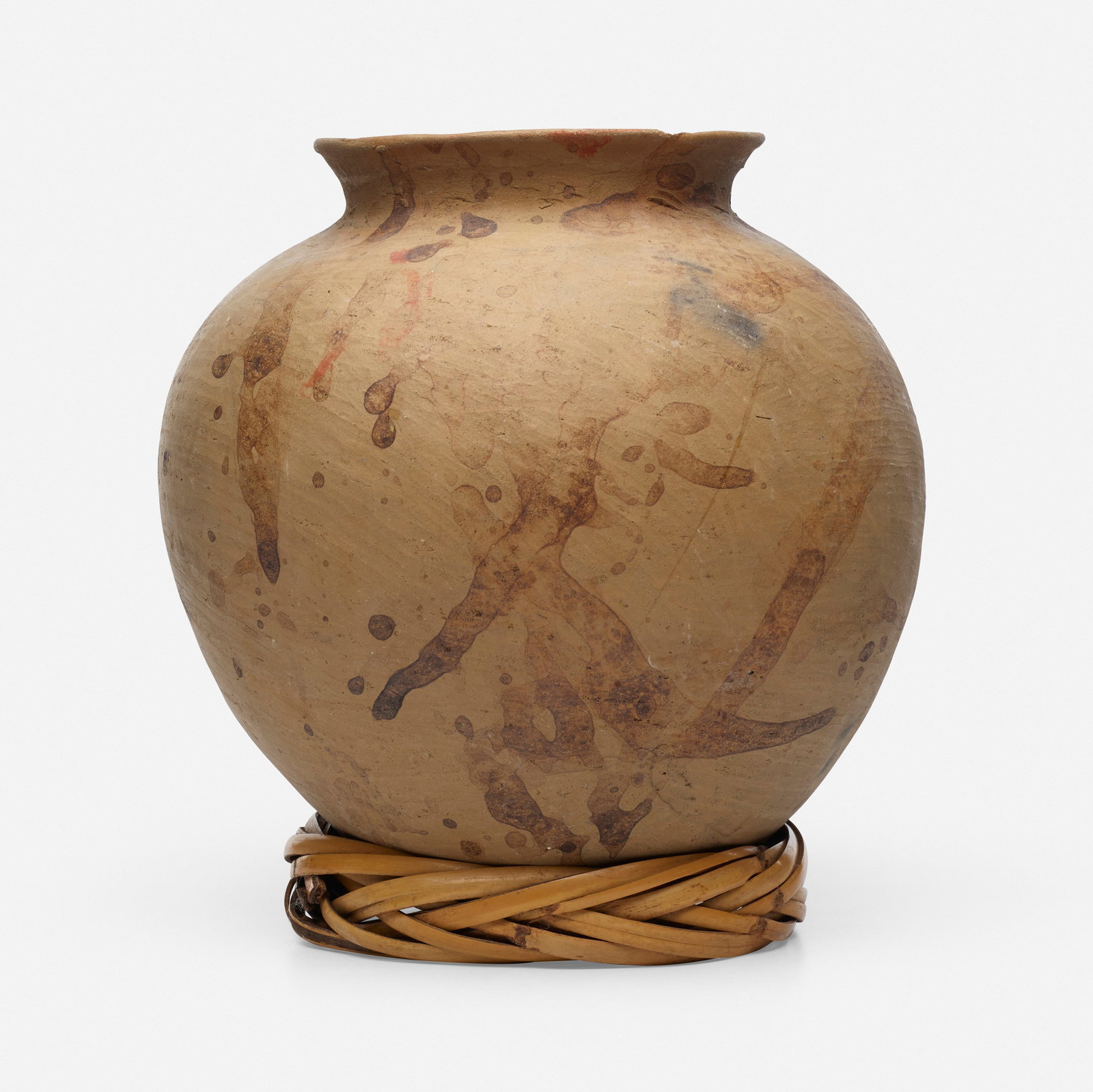 Modern, Vase: Modern Vase bisque earthenware 12 h × 11 dia in (30 × 28 cm) Provenance: Collection of Dina and Jerry Wind This work will ship from Lambertville,