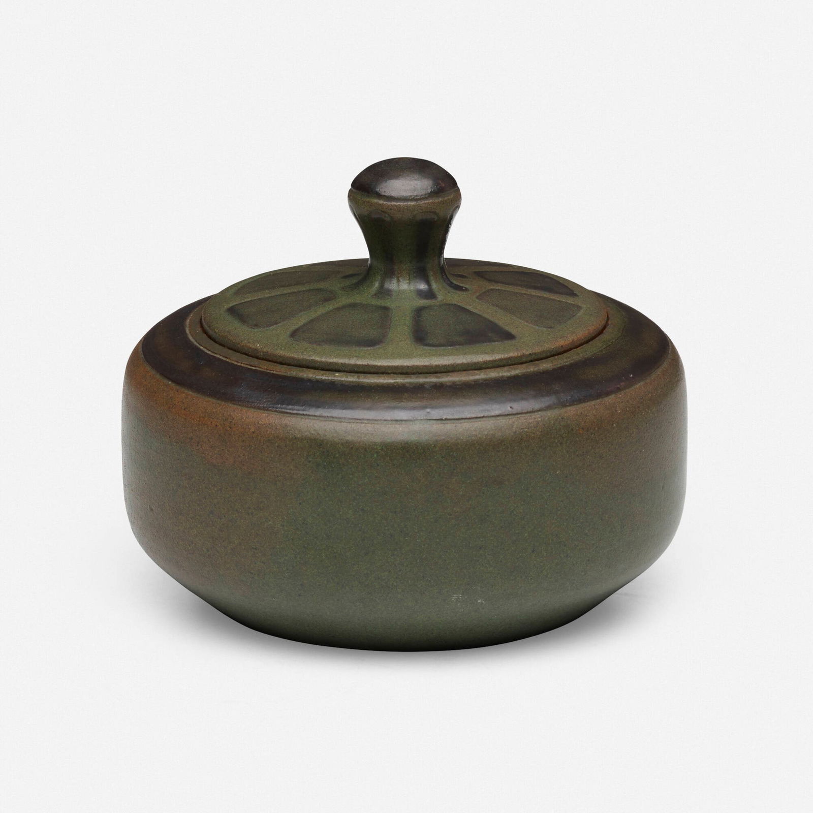 Arthur Baggs and Sarah Tutt for Marblehead Pottery, Rare humidor (1 of 4)