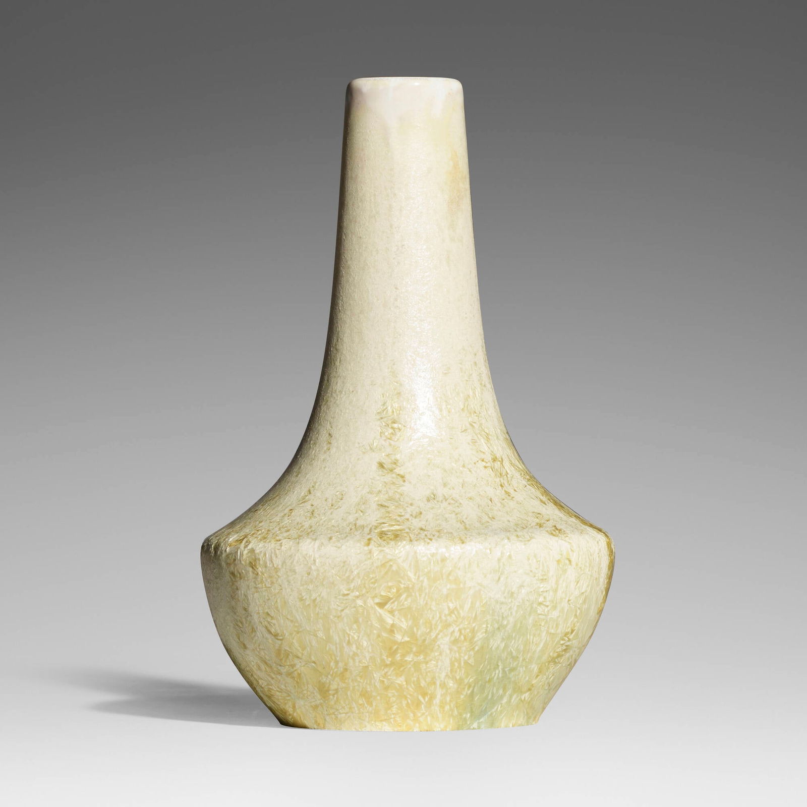 Taxile Doat for University City, Vase: Taxile Doat for University City Vase USA, 1913crystalline-glazed porcelain 6.825 h x 4.625 dia in (17 x 12 cm) Glazed manufacturer's mark and date to underside 'U.C 1913 TD'. Pr