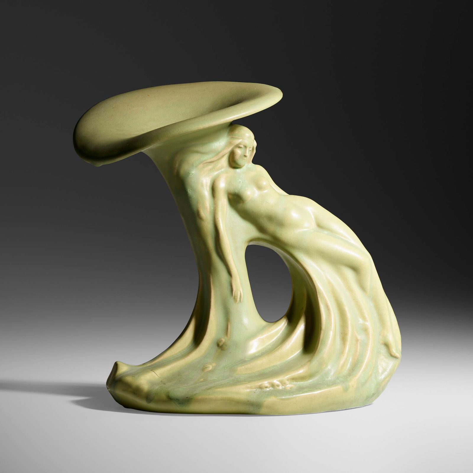 Artus Van Briggle for Van Briggle Pottery, Rare and Early Lady of the Lily vase, 1902 (1 of 6)