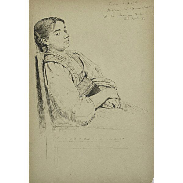 Theodore Clement Steele (American, 1847 - 1926): Artist sketchbook; Graphite on paper; Signed on front page; 10" x 6 5/8" (book and pages); Provenance: Private Collection, Pennsylvania