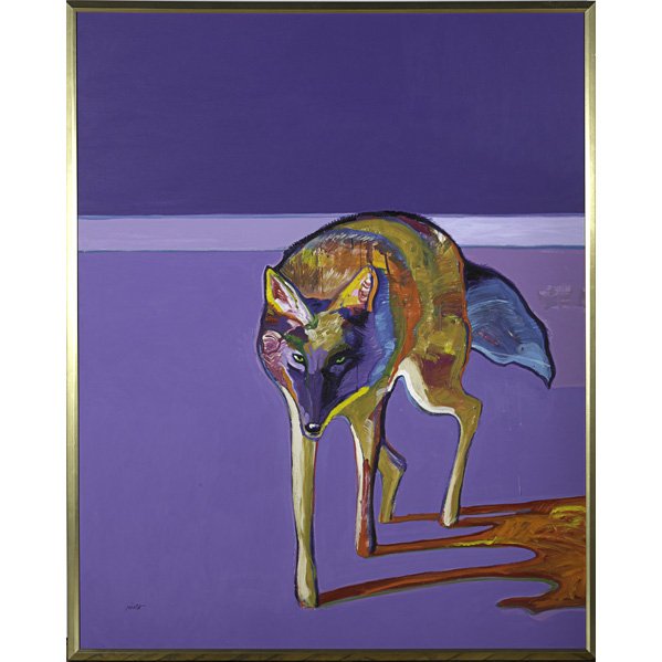 John W. Nieto (American, b. 1936): Untitled; Acrylic on canvas (framed); Signed; 60" x 48 1/8"; Provenance: Private Collection