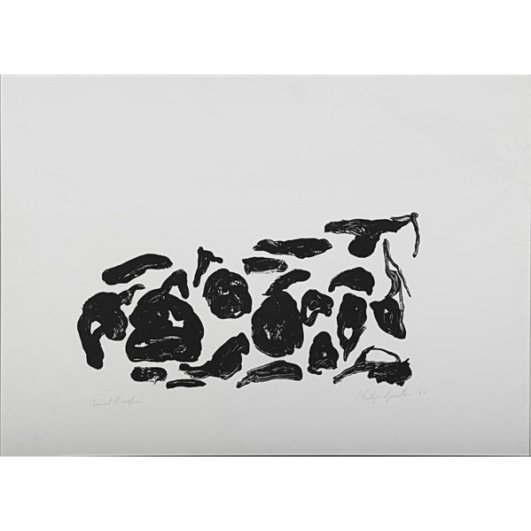 Philip Guston (American, 1913-1980): Untitled, 1966; Lithograph (framed); Signed, dated and numbered Trial Proof; 21 1/2" x 29 1/2" (sight); Provenance: Private Collection, Connecticut