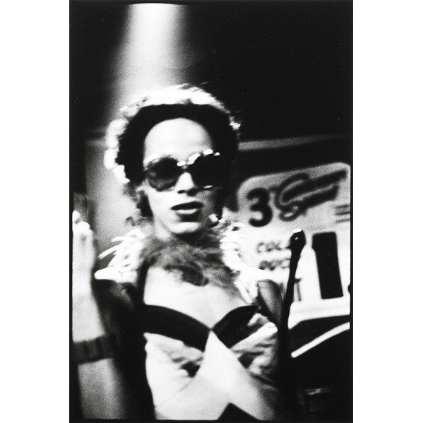 Nan Goldin (American, b. 1953): Bea with a Whip at the Other Side, Boston, 1973; Gelatin silver print; Signed, dated, titled and numbered 38/100; 14" x 11" (sheet); Provenance: Matthew Marks Gallery, New York (label); Private Collec