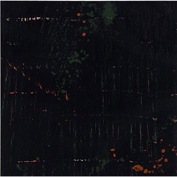 Pat Steir (American, b. 1938): Composition in Dark, 1998; Lithograph in colors (framed); Signed and numbered 5/35; 28" x 28" (sheet); Provenance: Private Collection, New York
