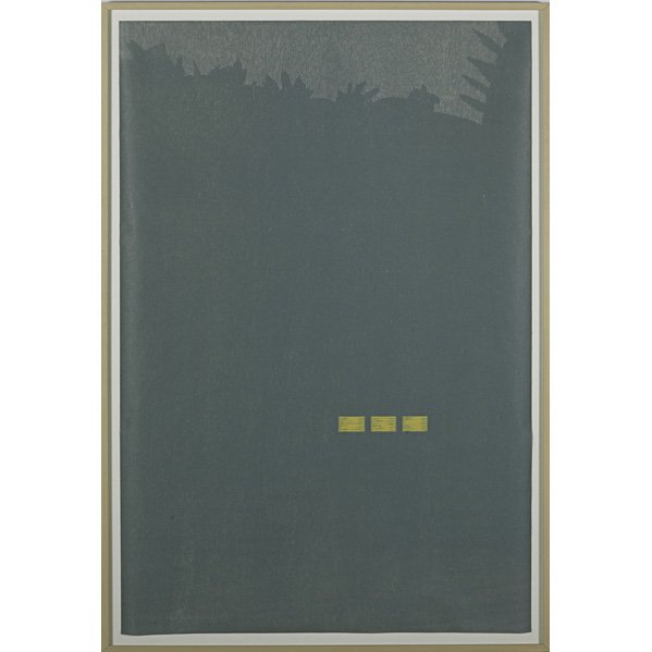Alex Katz (American, b. 1927): Camp, 1990; Woodcut in colors (framed); Signed and numbered 30/60; 60" x 40" (sheet); Publisher: Carnegie Hall, New York; Provenance: Private Collection, New York