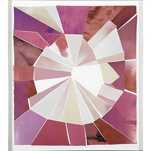 Kim Fisher (American, b. 1973): Untitled; Collage on paper (framed); 16 1/4" x 14 1/4" (sheet); Provenance: China Art Objects, Los Angeles; Private Collection, New York