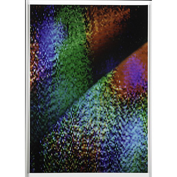 Tauba Auerbach (American, b. 1981): Static 18, 2011; C-print (framed); Signed and numbered from an edition of 30; 22 3/4" x 15 7/8" (sheet); Provenance: Private Collection, New York