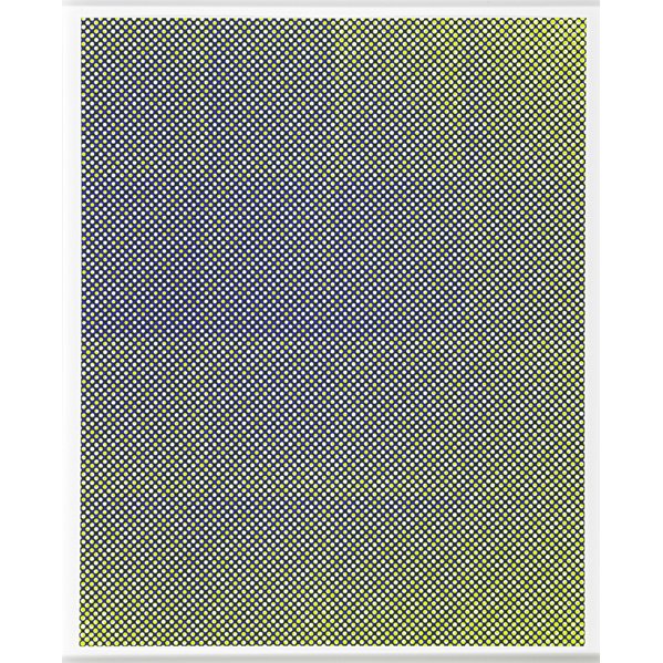 Tauba Auerbach (American, b. 1981): Untitled (Fold), 2009; Screenprint in colors (framed); 30" x 24" (sheet); Provenance: Private Collection, New York