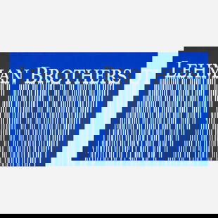 Zevs, Liquidated Lehman Brothers (Blue): Zevs Liquidated Lehman Brothers (Blue) 2011acrylic on canvas 30 h x 52 w in (76 x 132 cm) Signed, dated and inscribed to verso 'Zevs New York 2011'. This work will ship fro