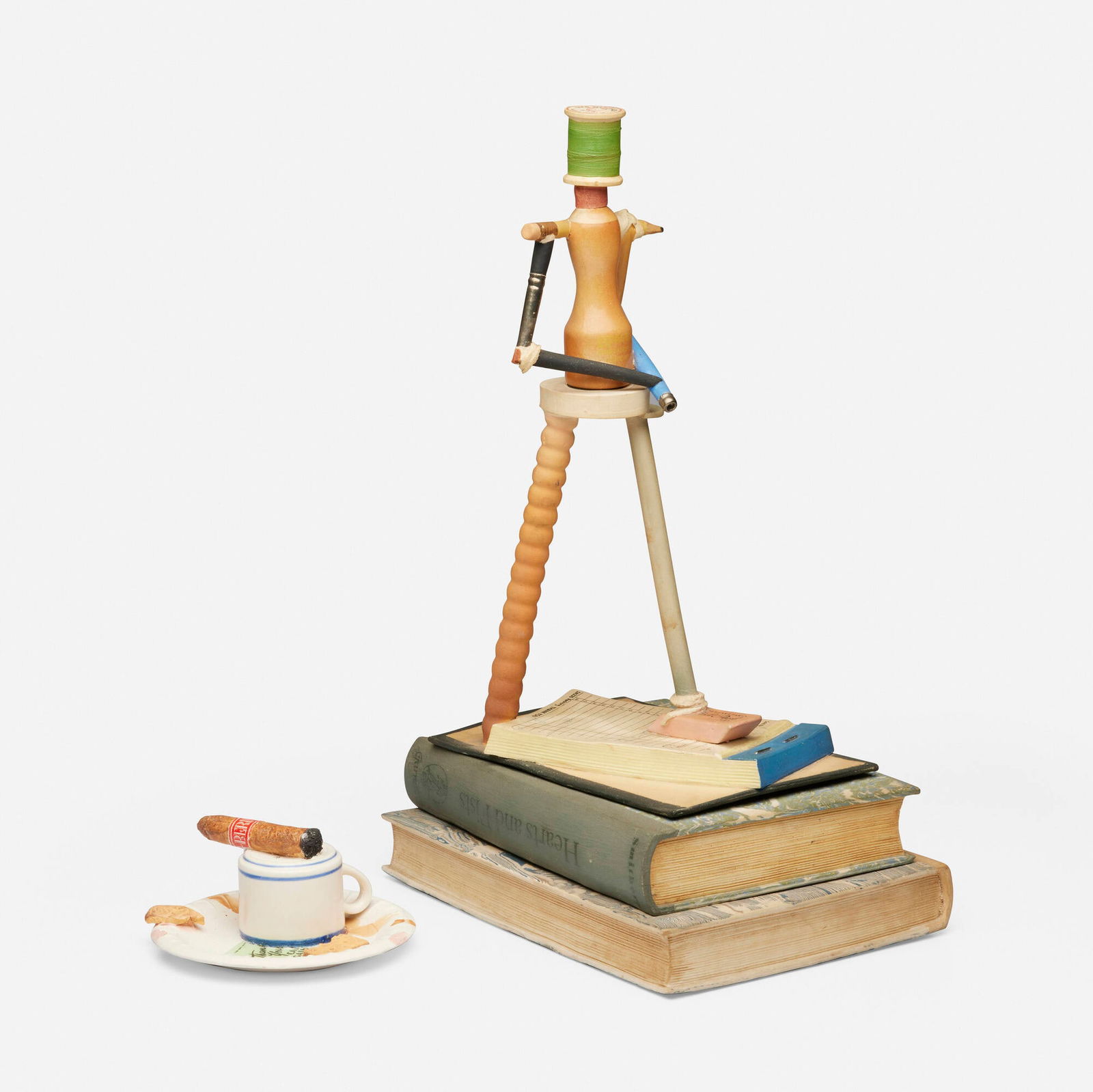 Richard Shaw, Book Figure; Cigar Plate (two works) (1 of 6)