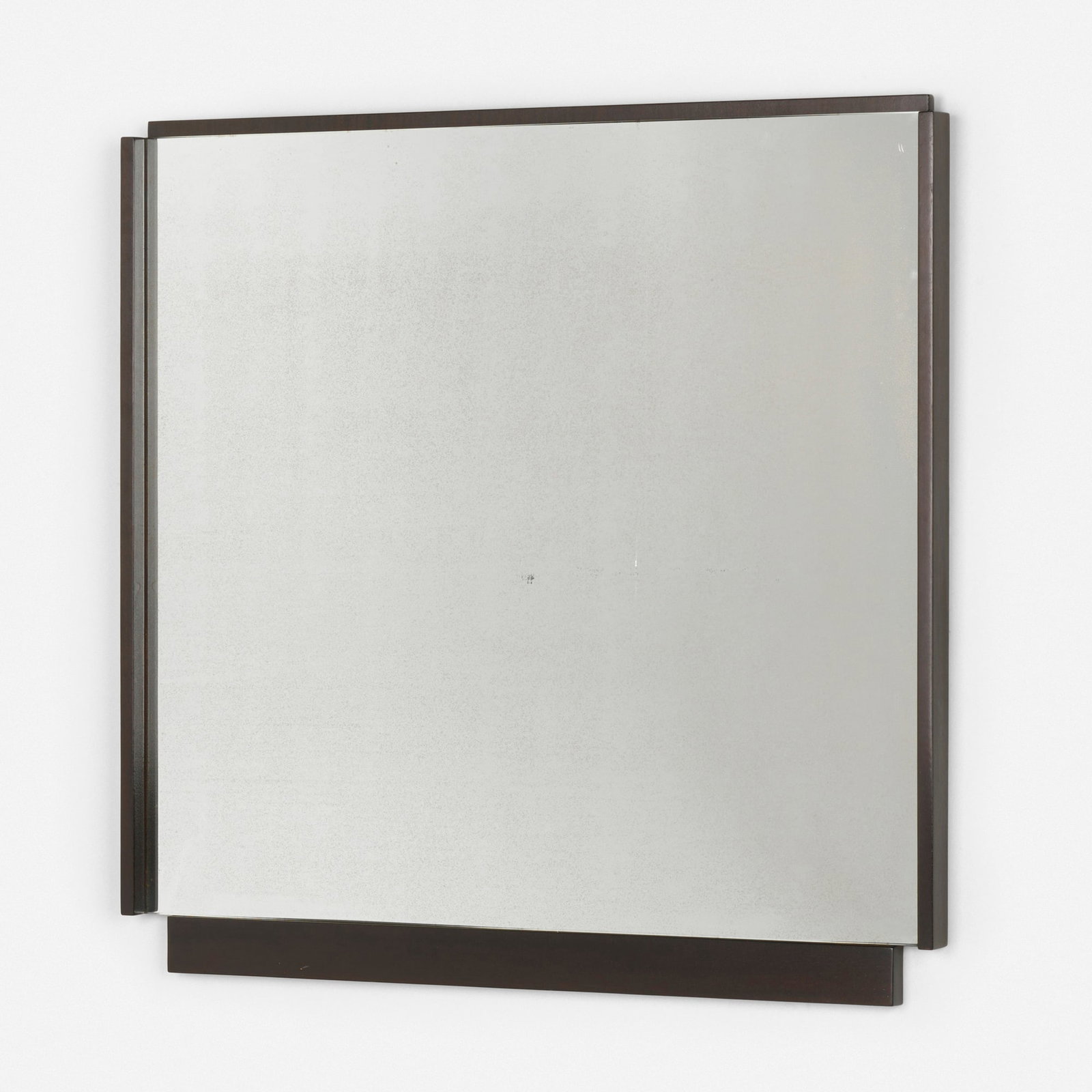 Andre Sornay, Wall mirror: Andre Sornay Wall mirror France, c. 1935mahogany, mirrored glass 40.75 h x 41.25 w x 2 d in (104 x 105 x 5 cm) Provenance: Magen H Gallery, New York | Private Collection