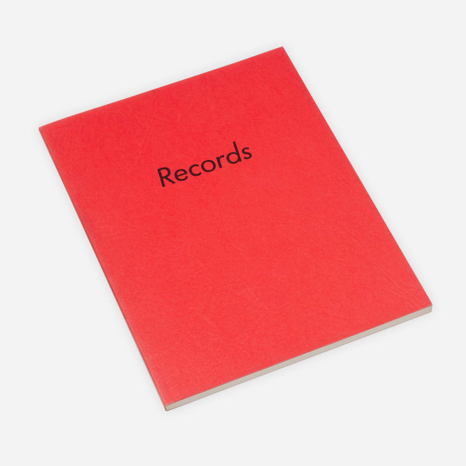 Ed Ruscha, Records: Ed Ruscha Records 1971black-and-white offset printing on 100 lb. Lithofect 7 h x 5.5 w x .125 d in (18 x 14 x 0 cm) This work is from the first edition of 2000 published by Heavy Industry Publ