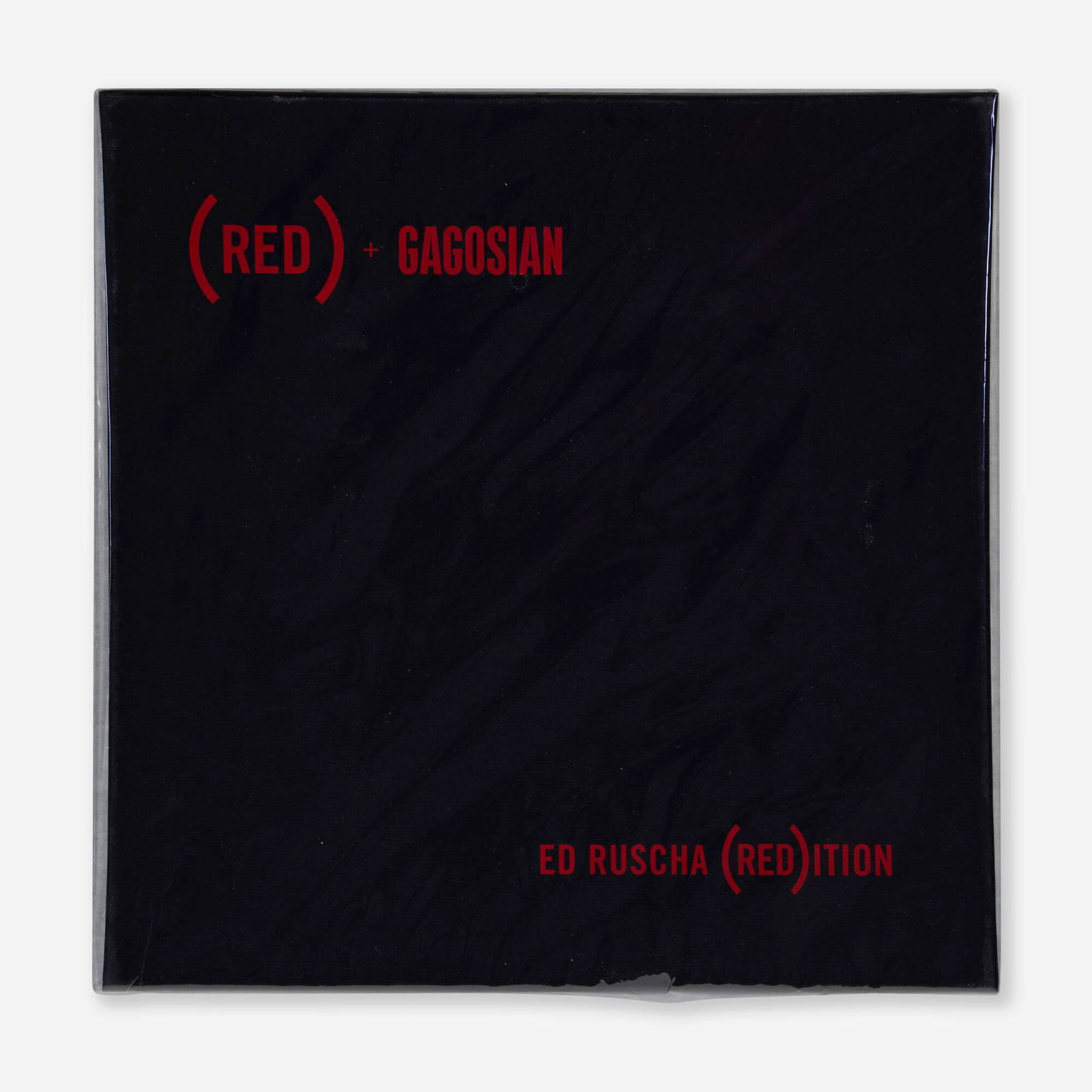 Ed Ruscha, Science is Truth Found Out (RED)ition: Ed Ruscha Science is Truth Found Out (RED)ition 2022silk twill scarf 51.25 h x 51.25 w in (130 x 130 cm) This work is from the edition of 500 published by Massif Central and released by (RED)