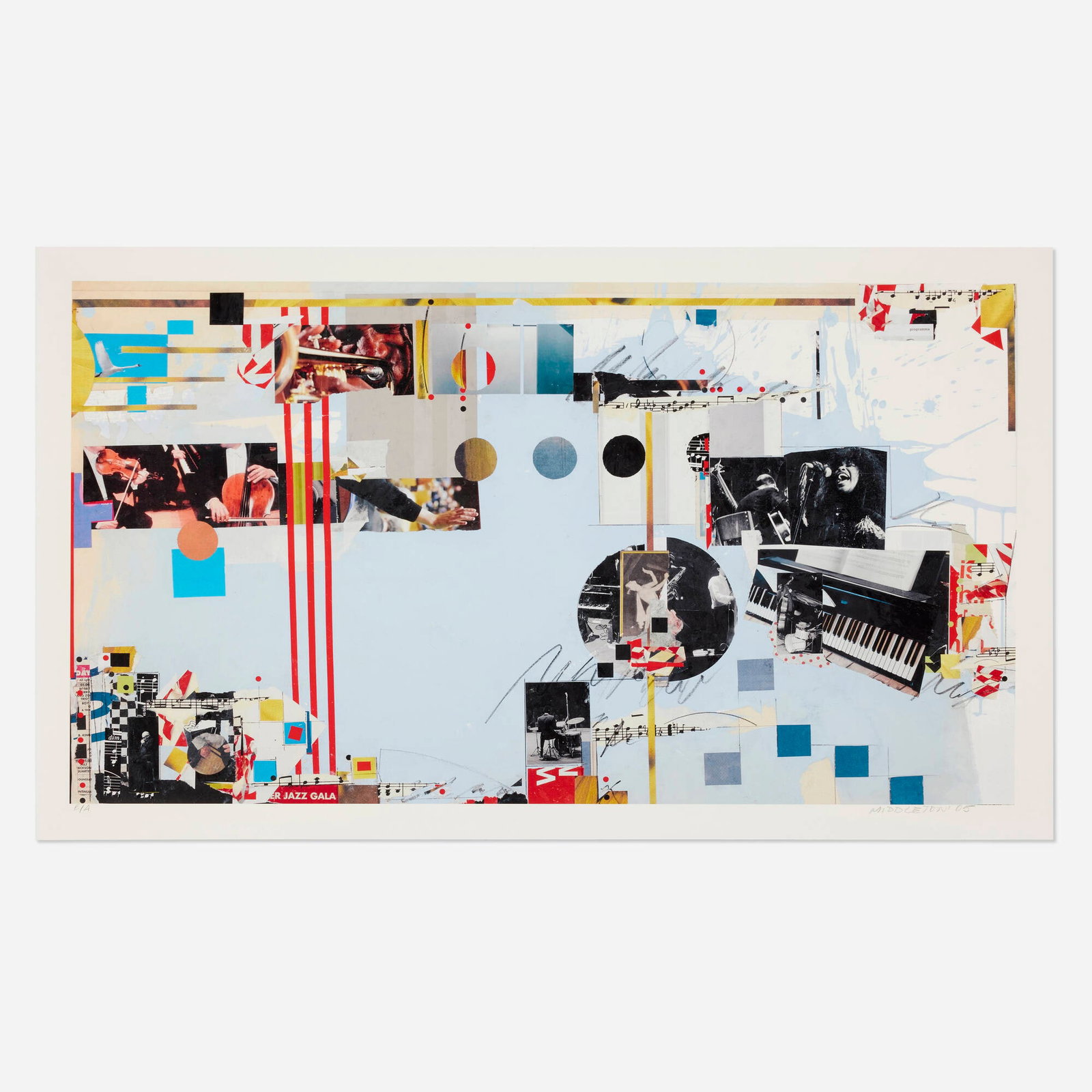 Sam Middleton, Untitled: Sam Middleton Untitled 2005 offset lithograph image: 19.75 h x 35.375 w in (50 x 90 cm) sheet: 22.375 h x 38.25 w in (57 x 97 cm) Signed, dated and numbered to lower edge 'E/A Middleton '05'