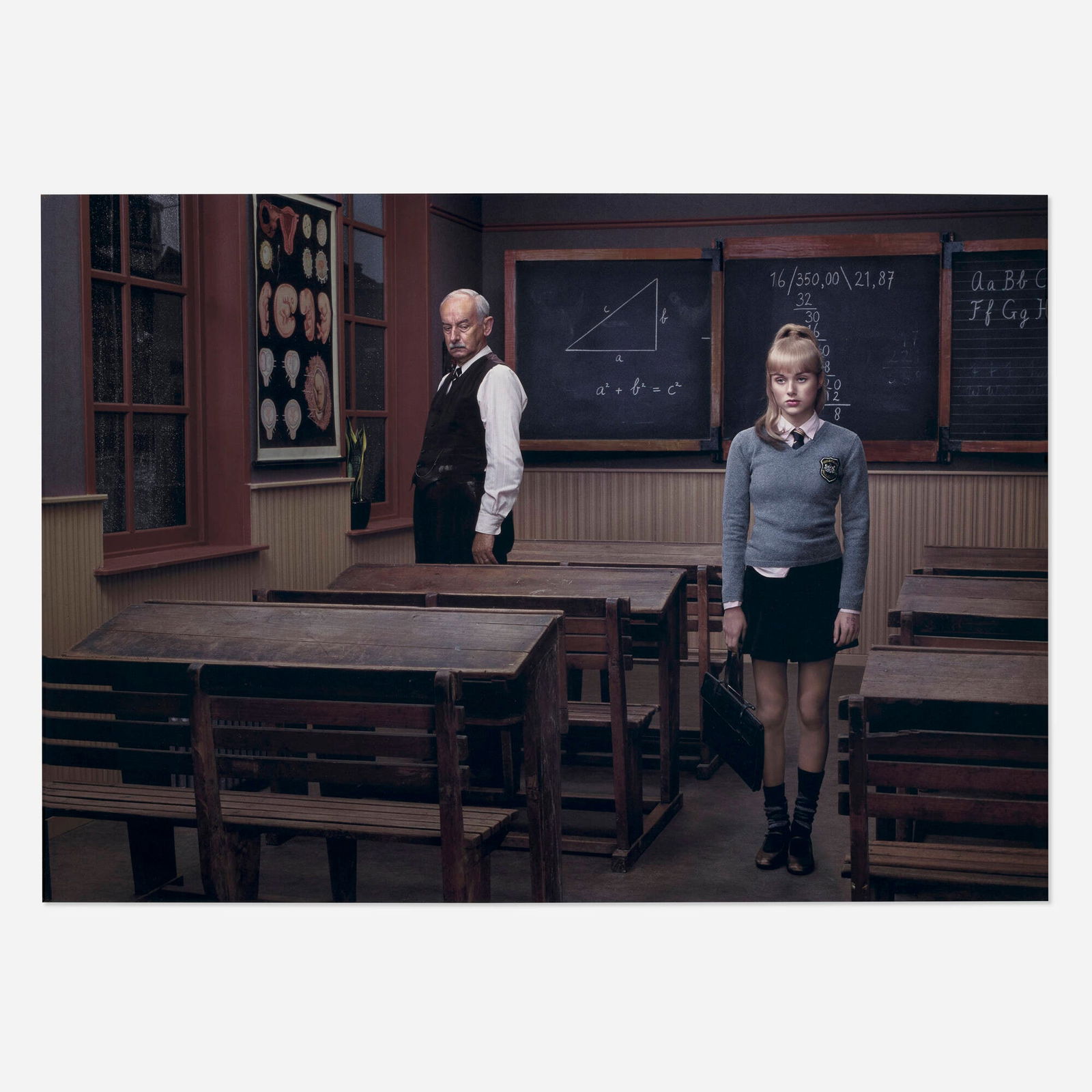 Erwin Olaf, Hope, The Classroom: Erwin Olaf Hope, The Classroom 2005Lambda print face-mounted to acrylic sight: 27.375 h x 39 w in (70 x 99 cm) Signed, titled, dated, numbered and inscribed to label to frame verso '4/12 Hope,