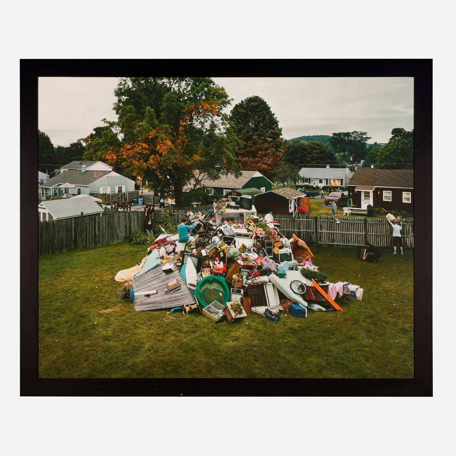 Gregory Crewdson, Untitled (Teenage Pile): Gregory Crewdson Untitled (Teenage Pile) 1999laser direct C-print mounted to Sintra in artist's frame 53.5 h x 65.5 w in (136 x 166 cm) Signed to label to verso 'Gregory Crewdson'. This work i