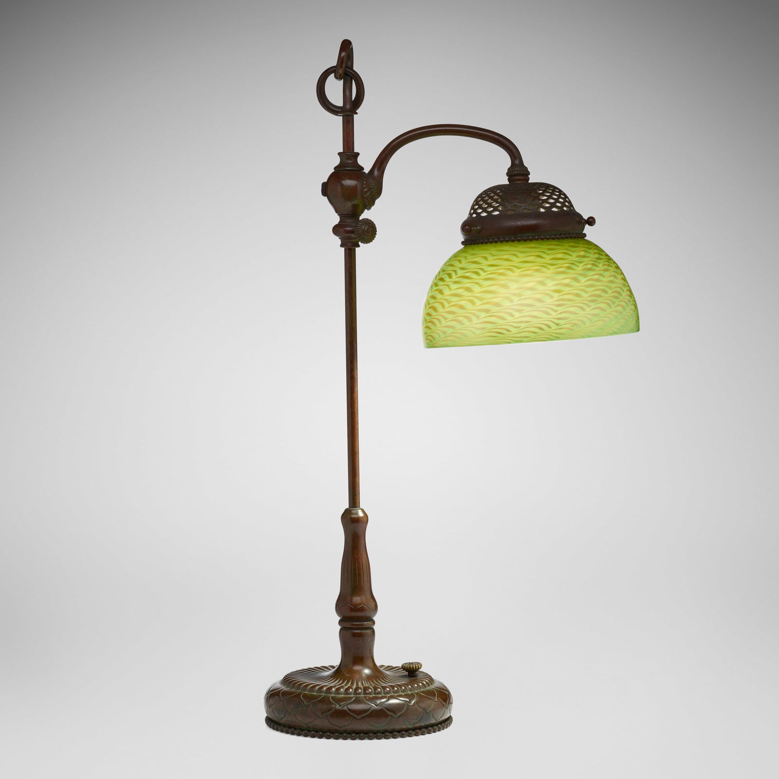 Tiffany Studios, Damascene desk lamp (1 of 8)