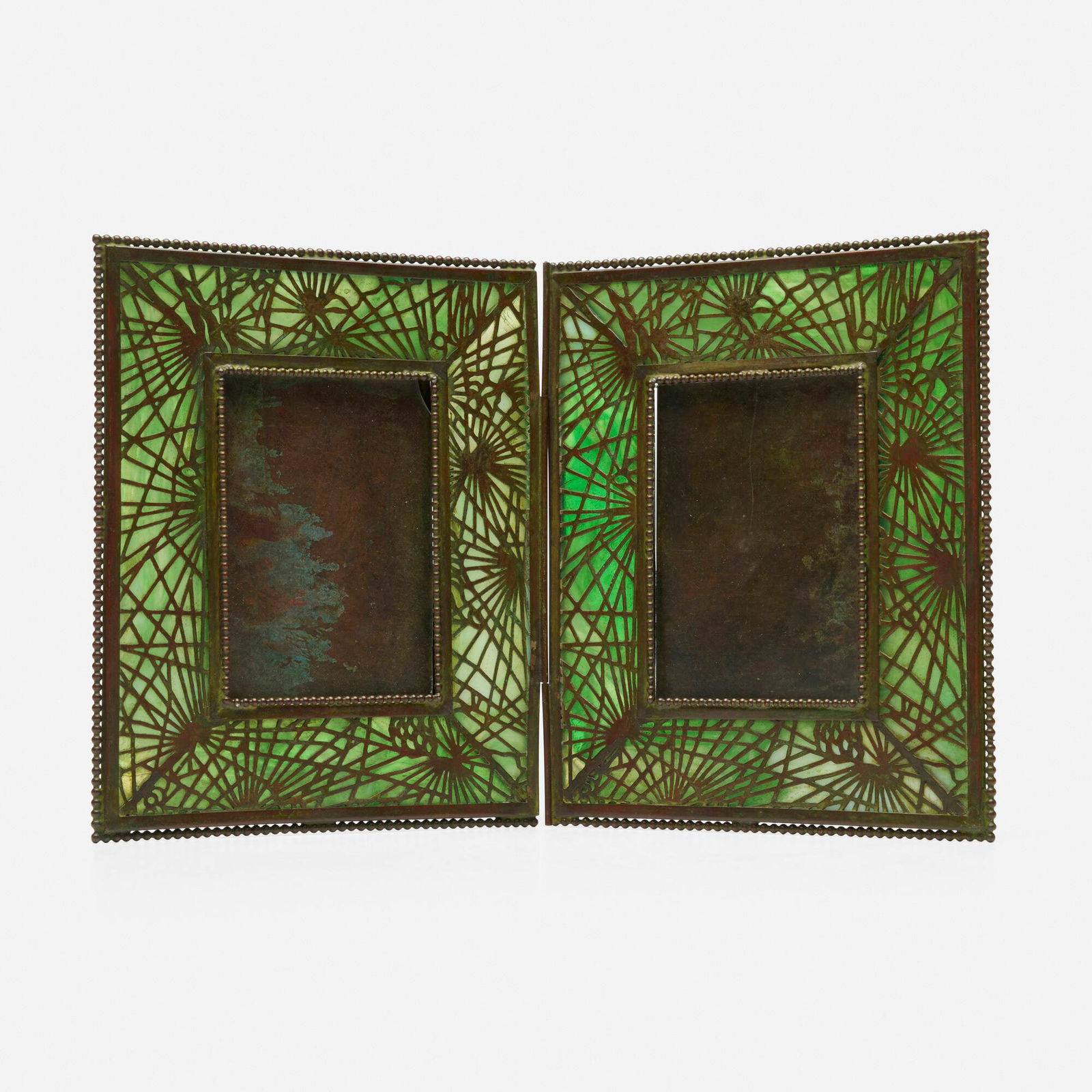 Tiffany Studios, Pine Needle double picture frame (1 of 3)