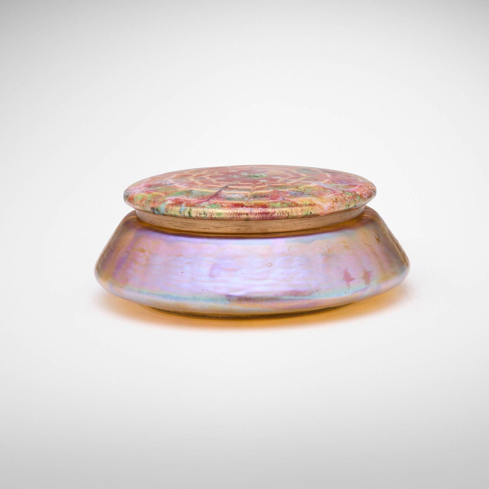Tiffany Studios, Decorated lidded vessel (1 of 4)