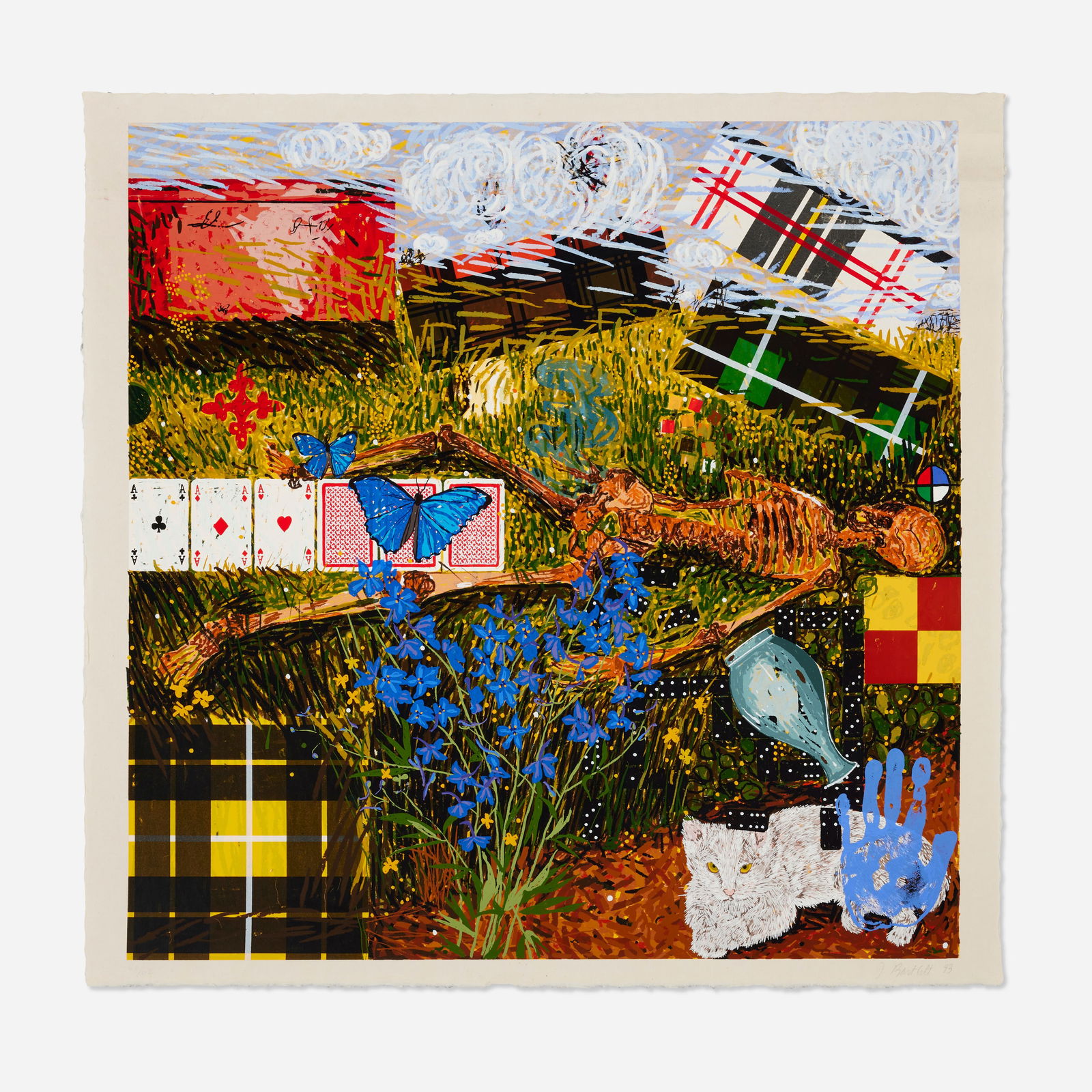 Jennifer Bartlett, Summer (from The Four Seasons portfolio): Jennifer Bartlett Summer (from The Four Seasons portfolio) 1993screenprint in colors on Kurotani Hosho image: 31.5 h × 31.5 w in (80 × 80 cm) sheet: 33.75 h × 34.75 w in (86 &