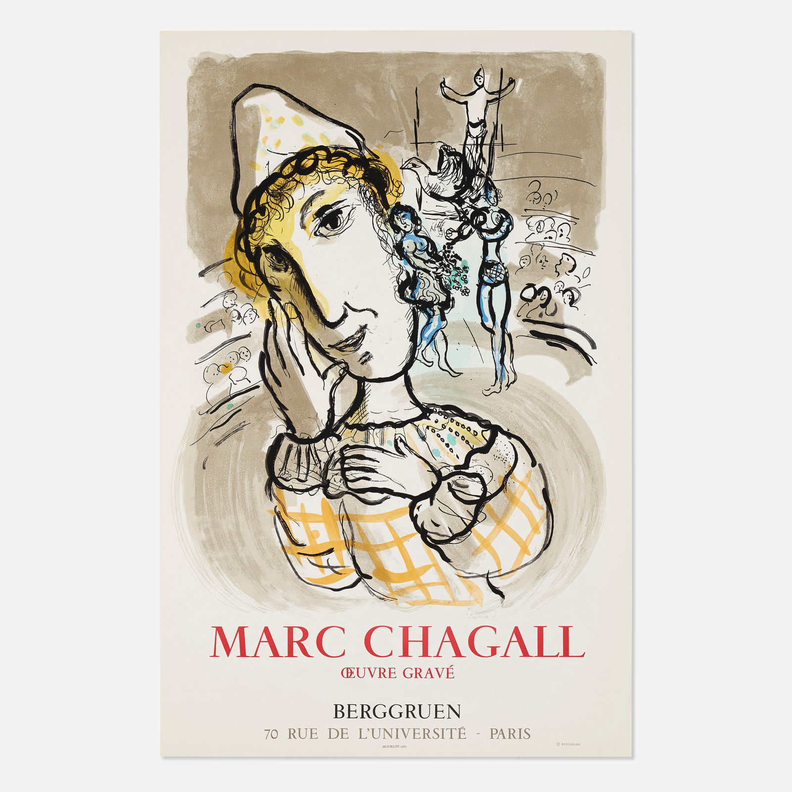After Marc Chagall, Le Cirque au Clown Jaune (1 of 2)