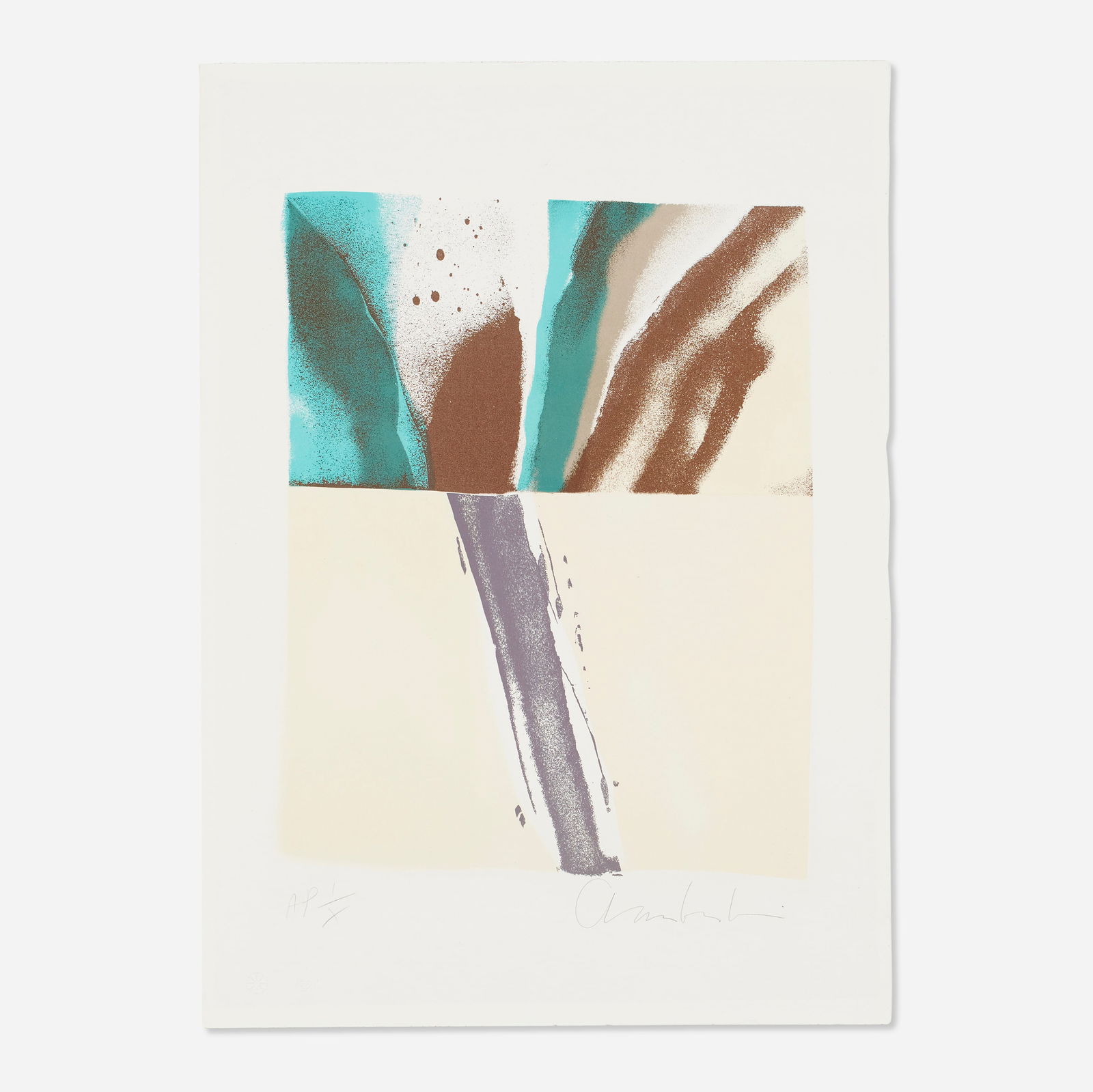 John Chamberlain, Plate VIII (from the Flashback suite) (1 of 3)