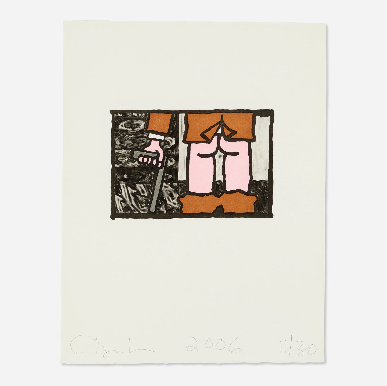 Carroll Dunham, A Man with His Pants Down (1 of 3)