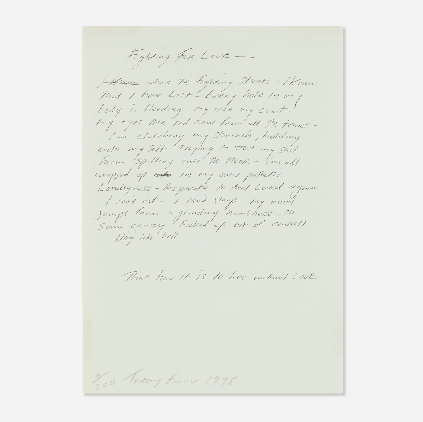 Tracey Emin, Fighting for Love (1 of 3)
