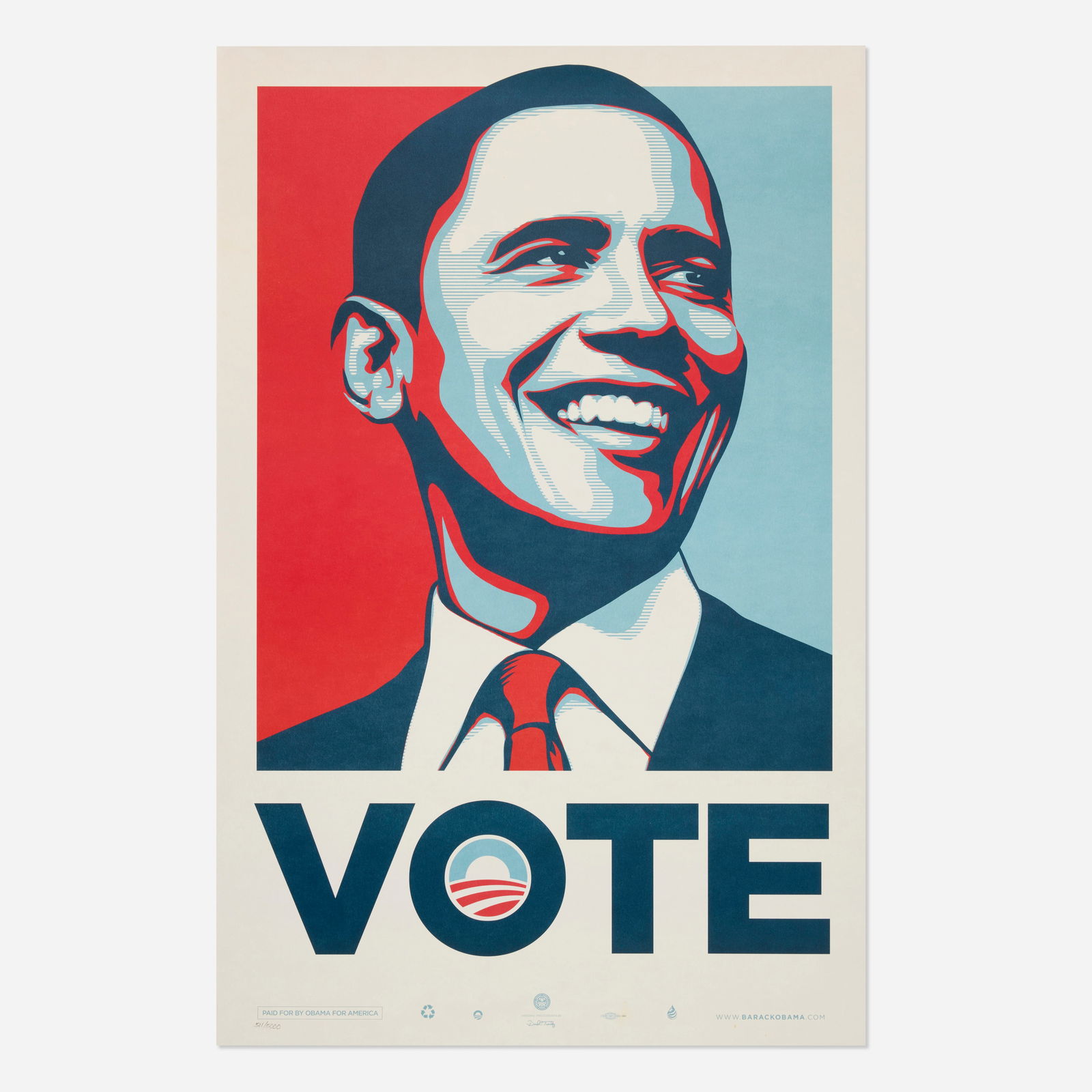 Shepard Fairey, Vote Obama (1 of 2)