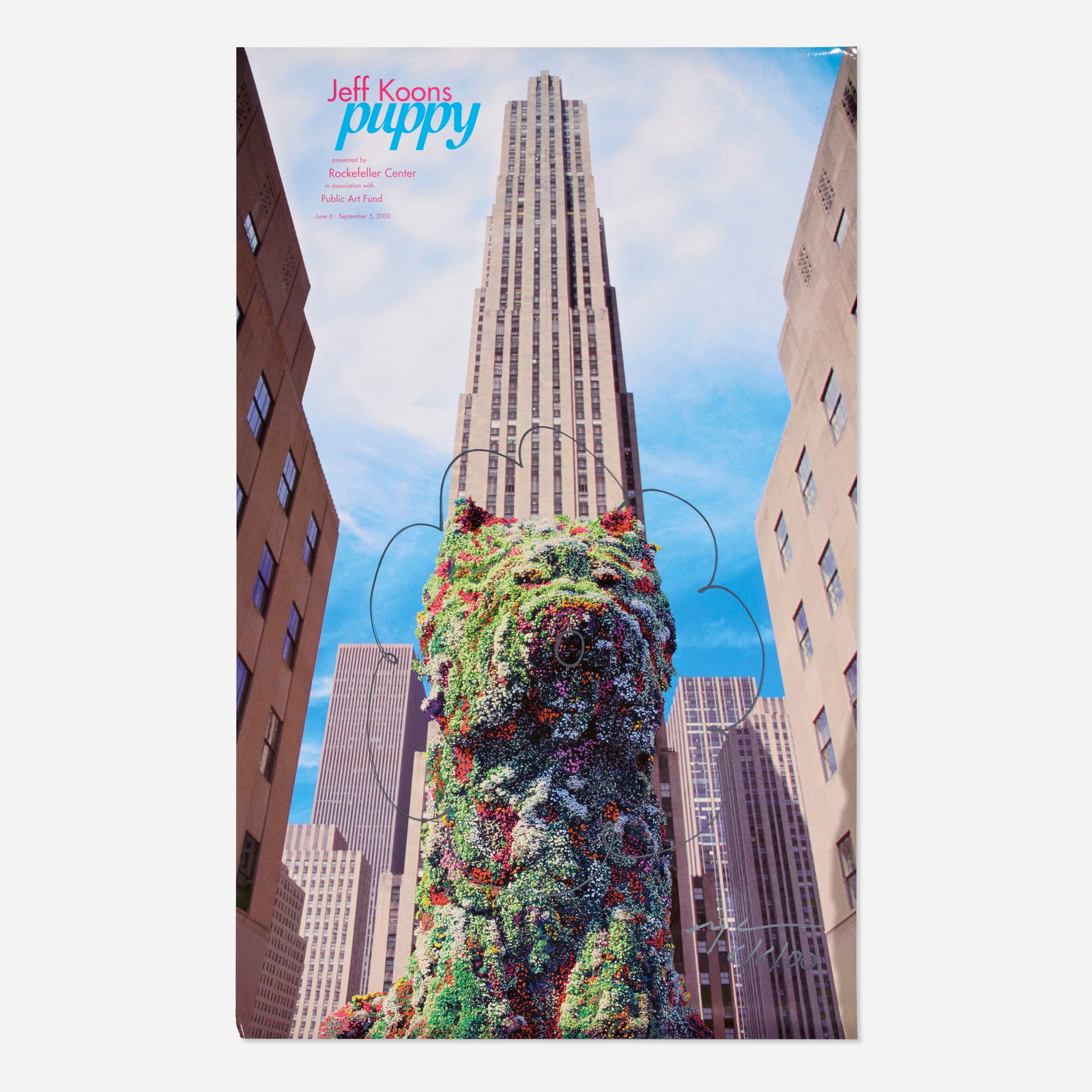 After Jeff Koons, Rockefeller Center Puppy poster (1 of 2)
