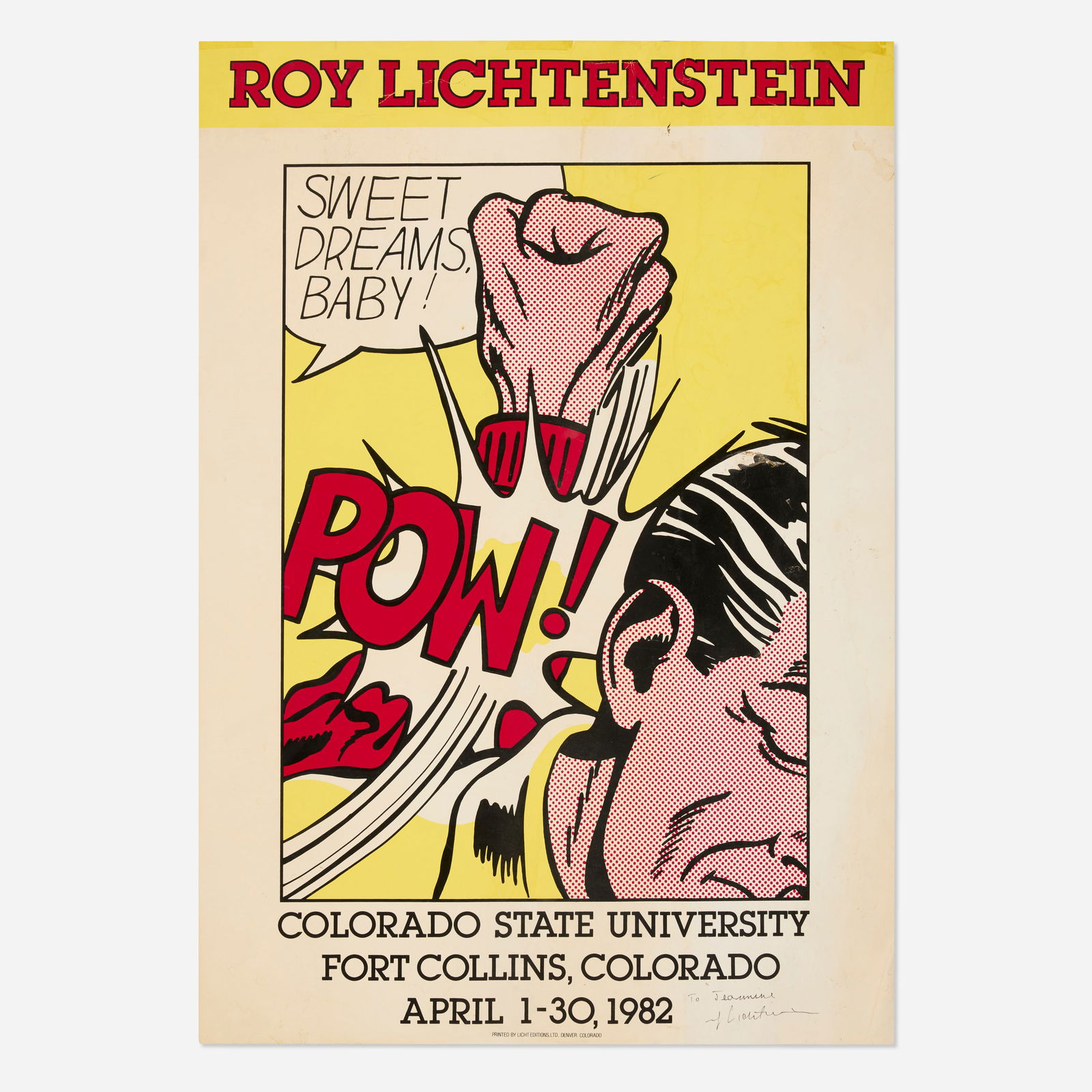 After Roy Lichtenstein, Colorado State University exhibition poster (1 of 2)