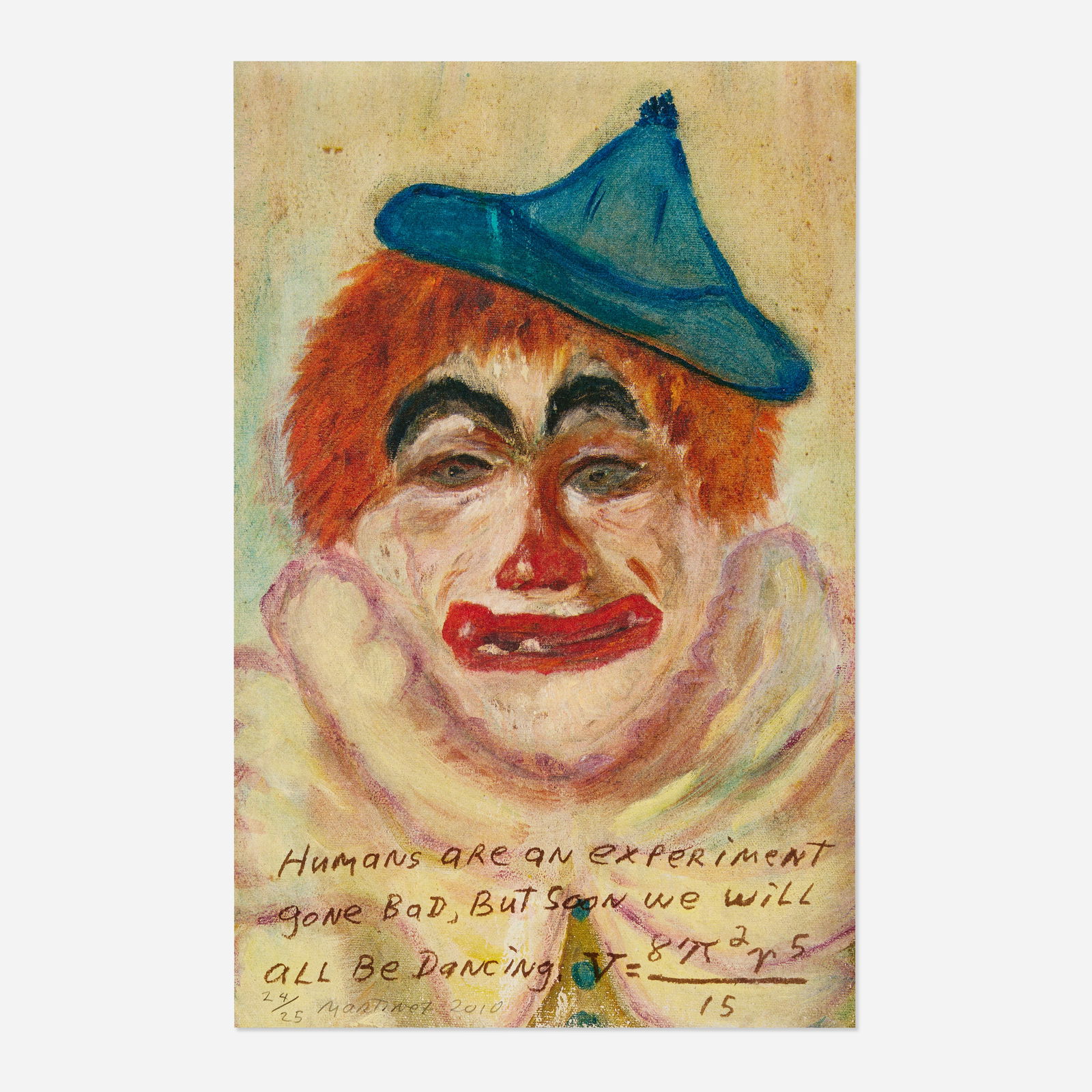 Daniel Joseph Martinez, Hallelujah My Own Personal Jesus Christ: Daniel Joseph Martinez Hallelujah My Own Personal Jesus Christ 2010offset lithograph in colors 17 h × 11 w in (43 × 28 cm) Signed, dated and numbered to lower edge ‘24/25