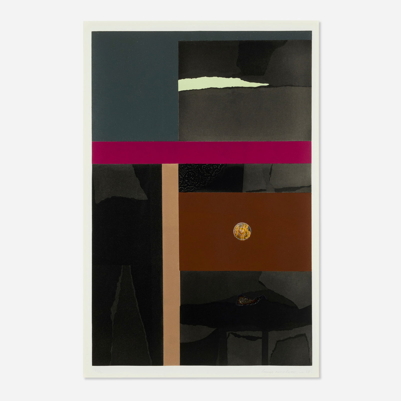 Louise Nevelson, Untitled (from the Aquatint and Collage portfolio) (1 of 3)